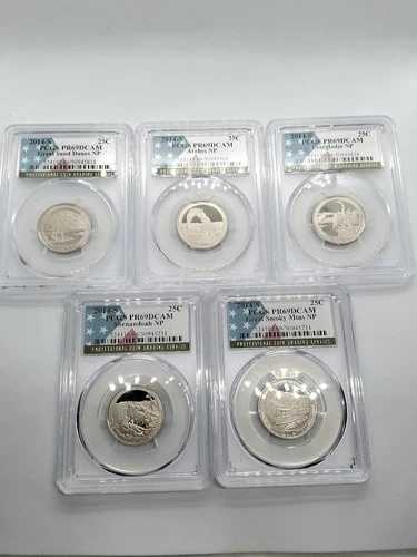 5枚組 PCGS PR69DCAM 2014 S USA The Beautiful / 71