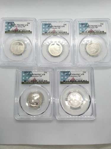 5枚組 PCGS PR69DCAM 2011 S USA The Beautiful / 68