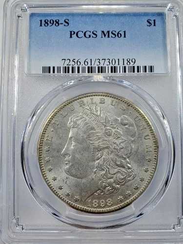 1898-S モルガン・ダラー MS-61 PCGS