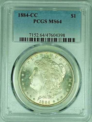 1884-CC モルガン銀貨 PCGS MS 64 47