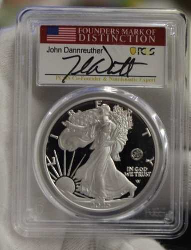 2025-W PCGS PR70DCAM シルバーイーグル（アメリカ陸軍機密先行公開付き） Dannreuther