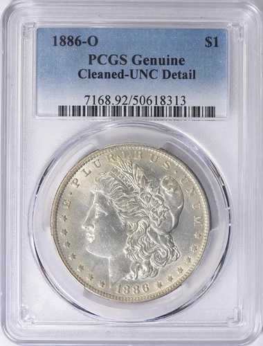 1886 O モルガン シルバー ダラー $1 PCGS UNC 詳細