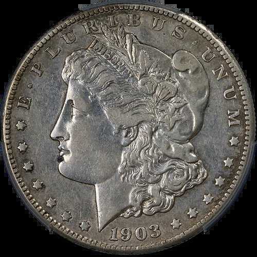 1903-S モルガン銀貨 PCGS XF 詳細 主要日付 素晴らしい外観