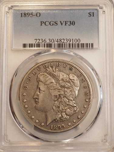 1895 O モルガン シルバー ダラー ** PCGS VF30 新品 ** 送料無料 9100