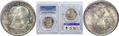 1923-S モンロー記念ハーフドル - PCGS MS-65|WORLD RESOURCE【QUEEN店】