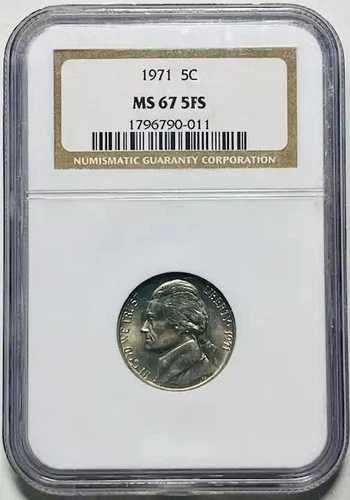 1971年 ニッケル ジェファーソン NGC MS-67 5FS 5フルステップ|WORLD RESOURCE【QUEEN店】