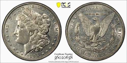1893-P PCGS XF 詳細（AUに見える） ? モルガン銀貨 ? グラフィティ 134,200円
