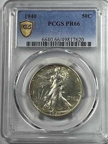 1940年ウォーキング・リバティ・ハーフダラー：PCGS PR66