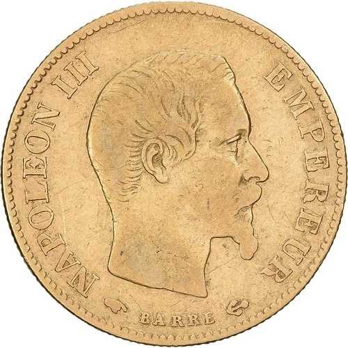 [#1213788] フランス、10 フラン、ナポレオン 3 世、1859 年、パリ、ゴールド、VF(20-25)、ガドゥール