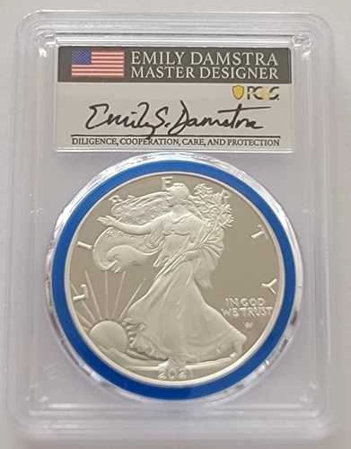 2021-W PCGS PR70DCAM シルバーイーグル T-2 アドバンスリリース、ミントデザイナーシリーズ