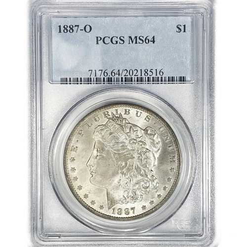1887-O モルガン・ダラー:PCGS MS64