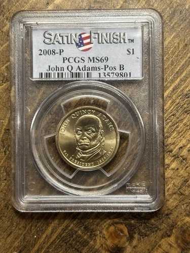 レジストリ!! - 2008 P - ($1) ドル - ジョン・Q・アダムス - PCGS MS69SF - ポジション B 149,050円