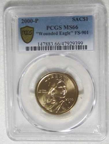 2000 P サカガウィア ネイティブアメリカン ドル - FS 901 - PCGS MS 66 (9399) ガイド $900