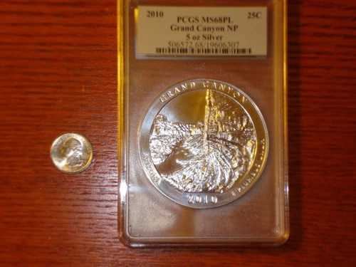 PCGS 2010 アメリカ・ザ・ビューティフル 5オンス - グランドキャニオン MS68PL 149,050円