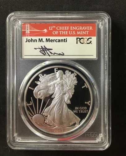 2017-S シルバーイーグル PCGS PR70 DCAM 限定版プルーフセット Mercanti