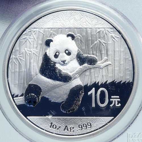 2014年 中国 パンダ 竹製 天壇 シルバー 10元 中国コイン PCGS i86668 152,350円