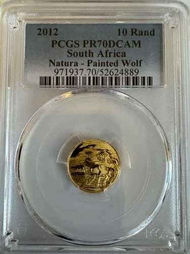 2011年 南アフリカ ゴールド 10ランド ナチュラ ミーアキャット コイン PCGS プルーフ 70 DCAM