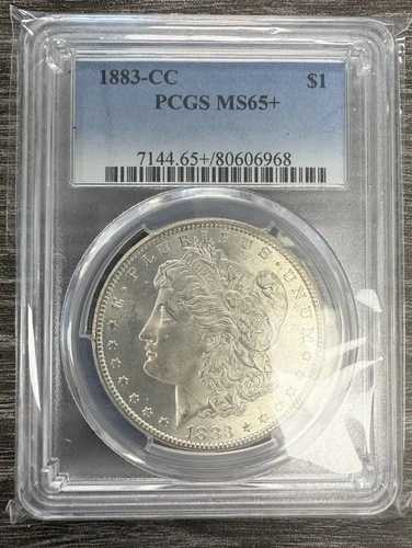 1883年 CC モルガン シルバー ダラー PCGS MS 65+ プラス カーソンシティ レア
