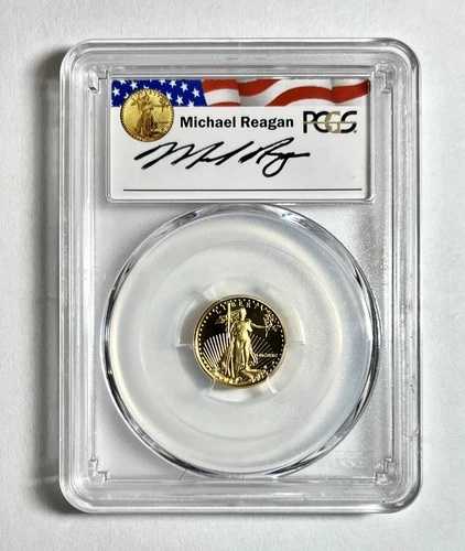 1990年 P $5 ゴールド イーグル プルーフ PCGS V539 レーガン PR69 ゴーデンズ デザイン ナイス アイテム # IGA