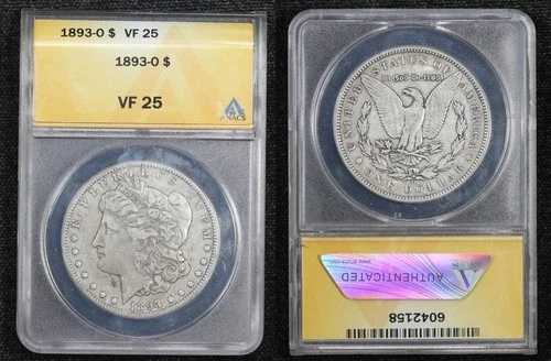 1893-O モルガン ダラー ANACS VF-25 5OFT