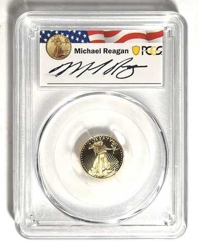 2007年 W $5 ゴールド イーグル PCGS PR69 レーガン フラッグ プルーフ ゴーデンス デザイン 米国造幣局 # GIH