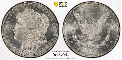1879 S Rev '78 モルガン銀貨 PCGS MS60 | 1878年の裏面