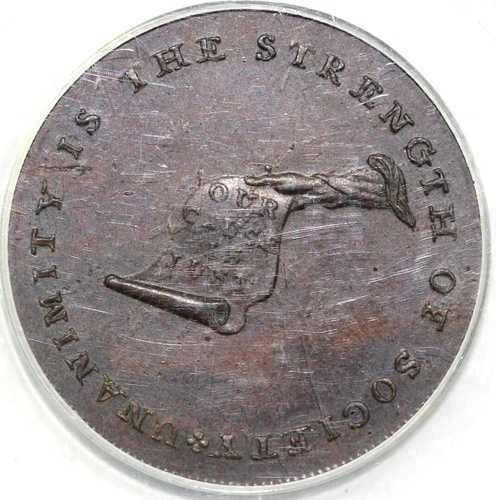 1792-94年 プレーンエッジ ケンタッキートークン PCGS MS 62