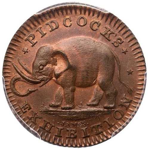 (1790年代) D&H-1067 PCGS MS 66 RB Gr. Brit Middlesex PIDCOCKS ファージングトークン