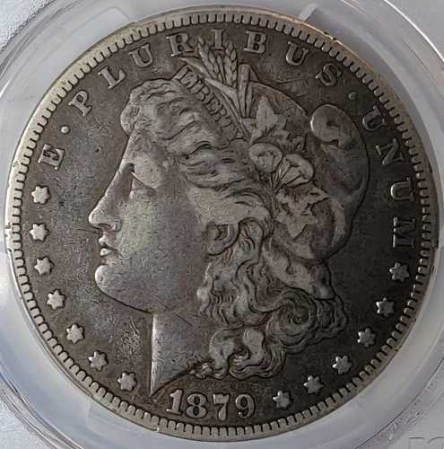 1879-CC モーガン シルバードル - VF - 非常に良いディテール - 本物 - クリーニング済み