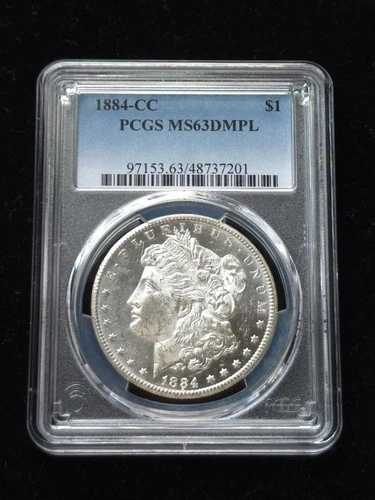 1884年製 モルガン銀貨 PCGS MS63DMPL #48737201