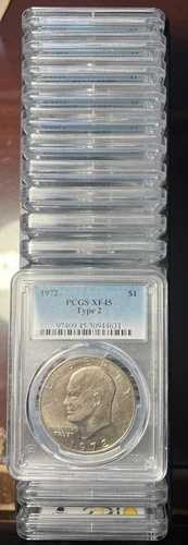 20枚セット - 1972年 Pタイプ2 PCGS XF45 アイゼンハワー アイク ドル キー トゥ ザ アイク シリーズ