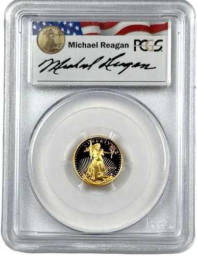 1993年 P ゴールド $5 レーガン レガシー シリーズ 1/10 オンス プルーフ アメリカン イーグル PCGS PR 69 DCAM