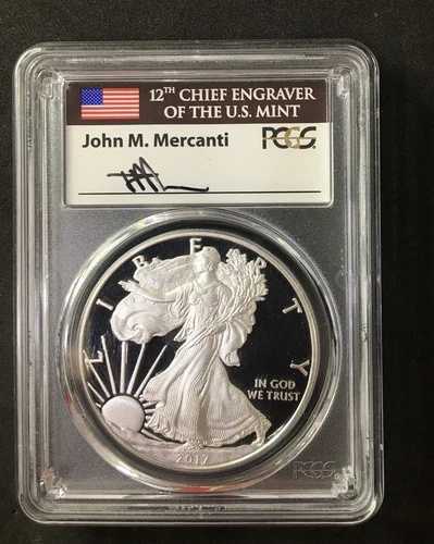 2017-S シルバーイーグル PCGS PR70 DCAM 限定版プルーフセット Mercanti