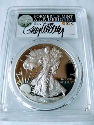 2021-W 1ドル シルバーイーグル コングラチュレーションセット PCGS PR70DCAM FDOI ゲイリー・ホイットリー pop25