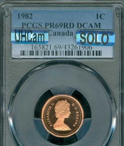 1982 カナダ セント PCGS PR70 MAC UHCam MAC SOLO 5,000 枚中 1 番最高級グレード。