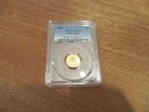 1996年 5ドル 1/10オンス アメリカンゴールドイーグル PCGS MS70