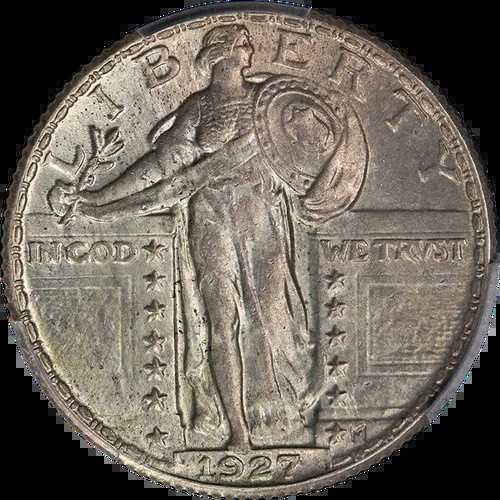 1927-P スタンディングリバティクォーター PCGS MS64 FH 素晴らしい外観 素晴らしい打刻