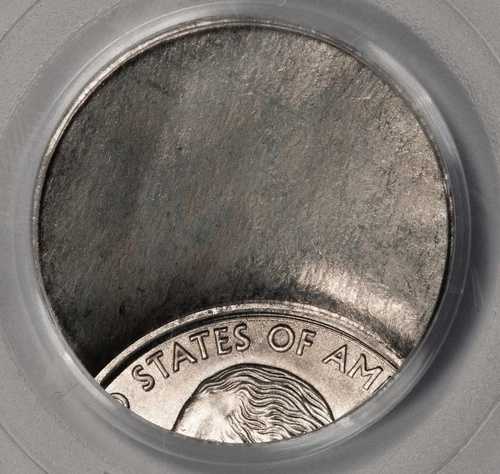 PCGS MS 64 70%オフ センターオンクラッド層 ユニフェイス 裏面 ステートクォーター ミントエラー