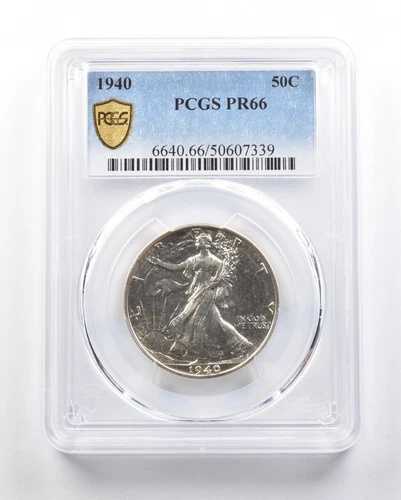 1940年ウォーキング・リバティ・ハーフダラー PR66 PCGS *0712
