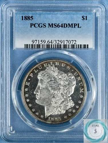 1885年 モルガン・ダラー PCGS MS64DMPL - 魅力的なフロスト仕上げとミラー仕上げ｜WORLD RESOURCE【QUEEN店】
