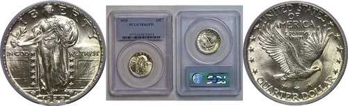 1929年 スタンディング・リバティ・クォーター PCGS MS-63 FH｜WORLD RESOURCE【QUEEN店】