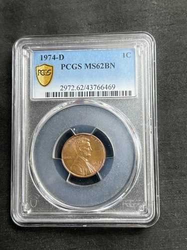 ペニー（アメリカ） - 1974-D、PCGS MS62BN 134,200円