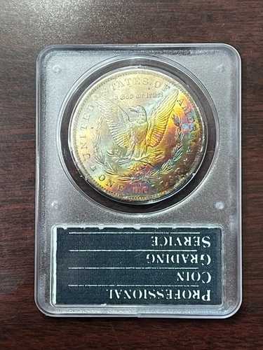 1885-O PCGS MS64 モルガン銀貨オールドグリーンホルダー - ラトラー・アメージング・トーニング｜WORLD RESOURCE【QUEEN店】