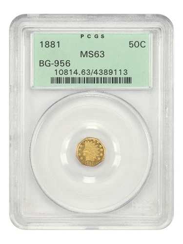 Cal. Fractional: 1881 50C PCGS MS63 (BG-956, OGH) - カリフォルニア・フラクショナル・ゴールド｜WORLD RESOURCE【QUEEN店】