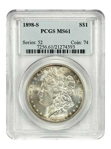 1898-S $1 PCGS MS61 - モルガン・ダラー