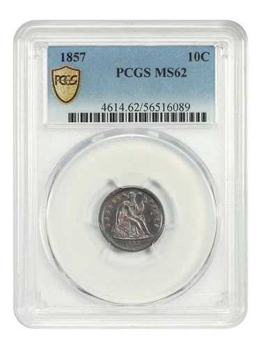 1857年 10セント PCGS MS62 - 自由の女神像ダイム｜WORLD RESOURCE【QUEEN店】
