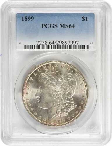 1899年 モルガン銀貨 MS64 PCGS
