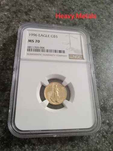 1996 年 5 ドル米国金イーグル 1/10 オンス MS70 NGC 素晴らしい低価格!!｜WORLD RESOURCE【QUEEN店】