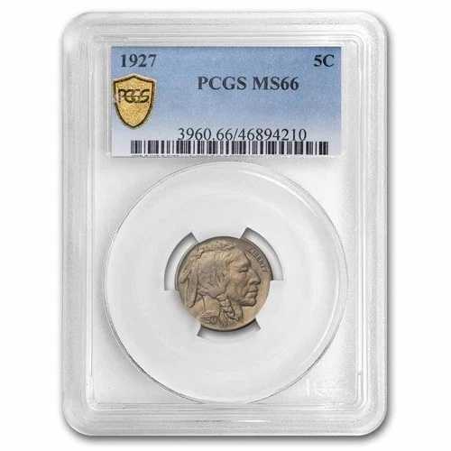 1927年 バッファローニッケル MS-66 PCGS