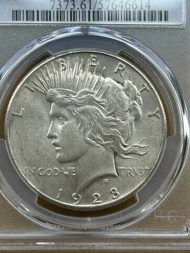 1928-P 1ドル平和ドル PCGS MS61 最も希少な平和ドル 発行年 360,649枚